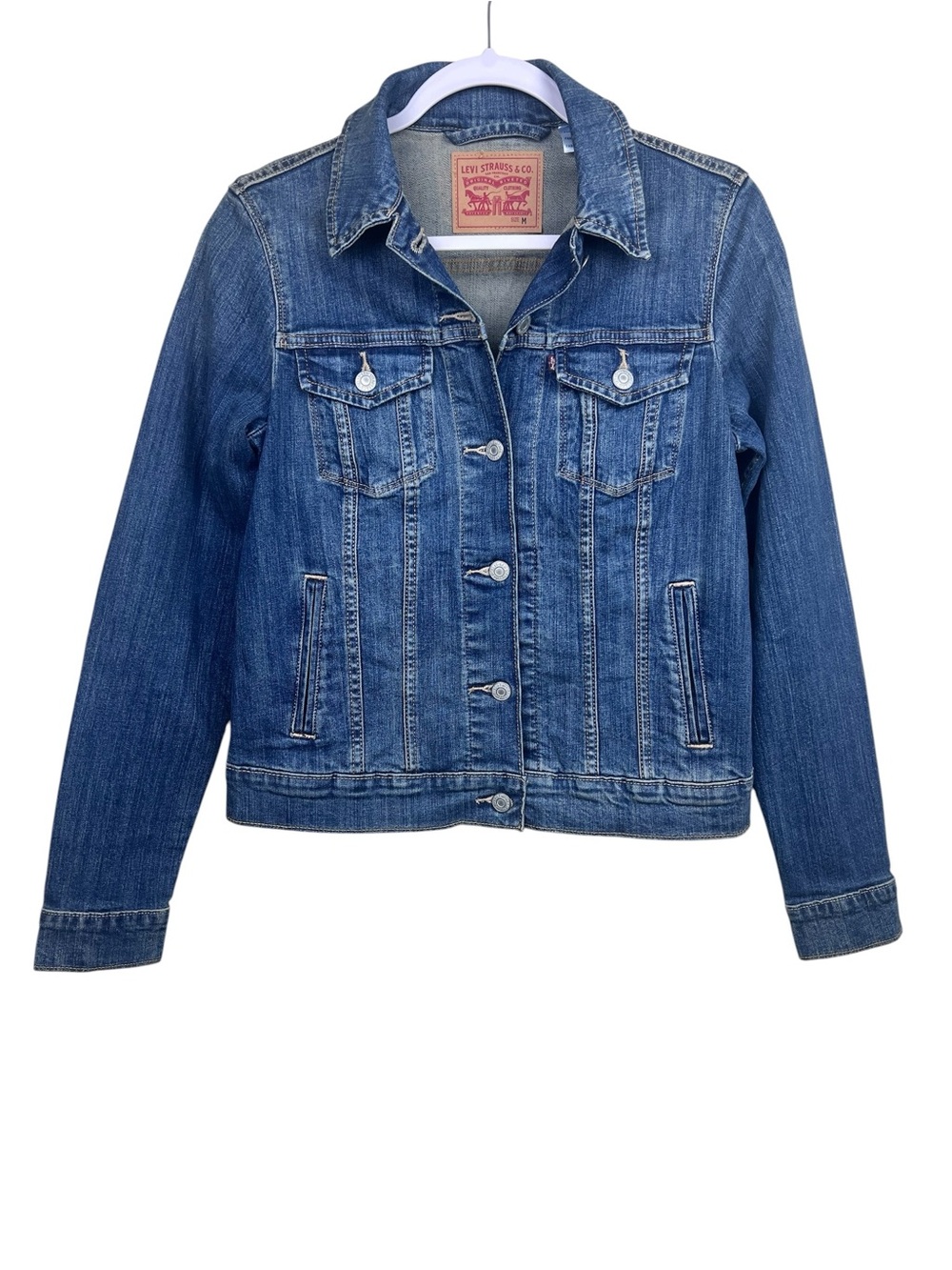 Levi's Denim Stretch Classic Trucker Jacket Women’s M Blue